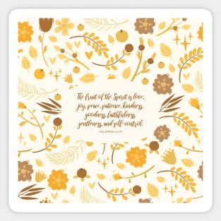 Galatians 5:22-23 - Fruit of the Spirit, Bible Verse Sticker